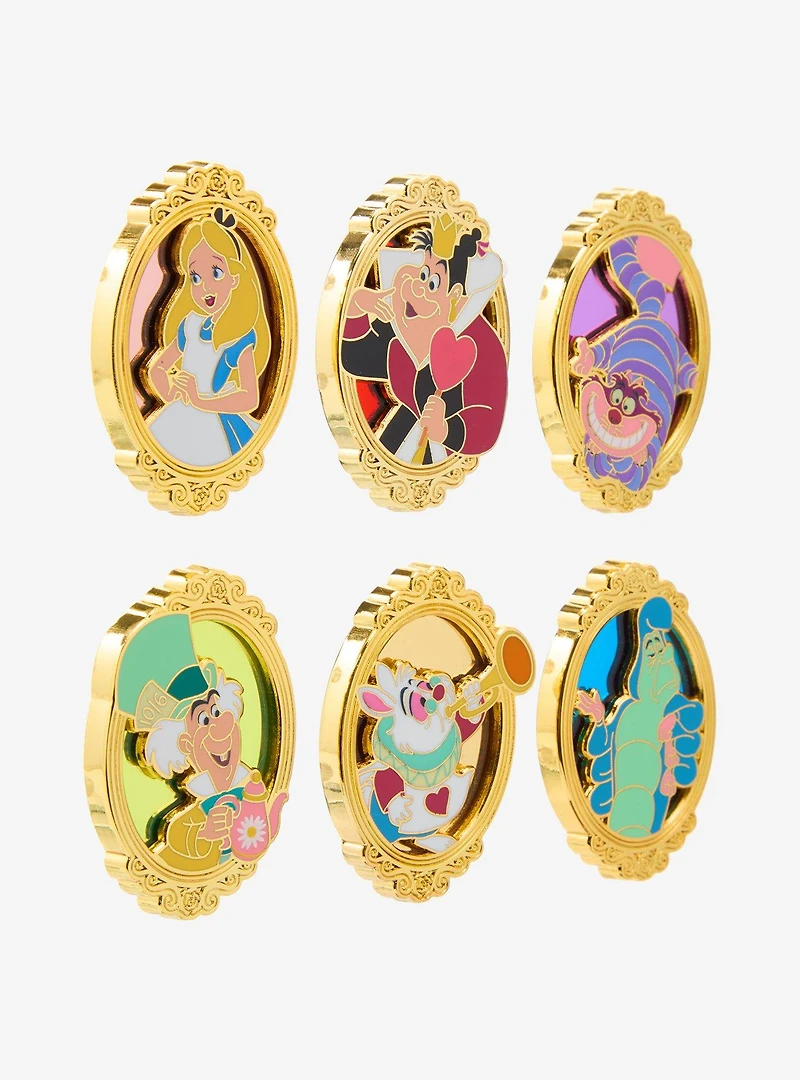 Disney Alice in Wonderland Character Stained Glass Portrait Blind Box Enamel Pin - BoxLunch Exclusive