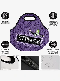 Beetlejuice Logo Soft Neoprene Lunch Bag