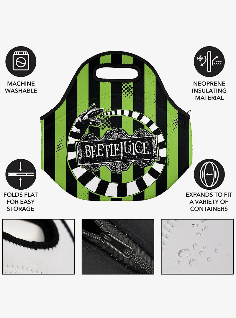 Beetlejuice Sand Snake Loop Soft Neoprene Lunch Bag