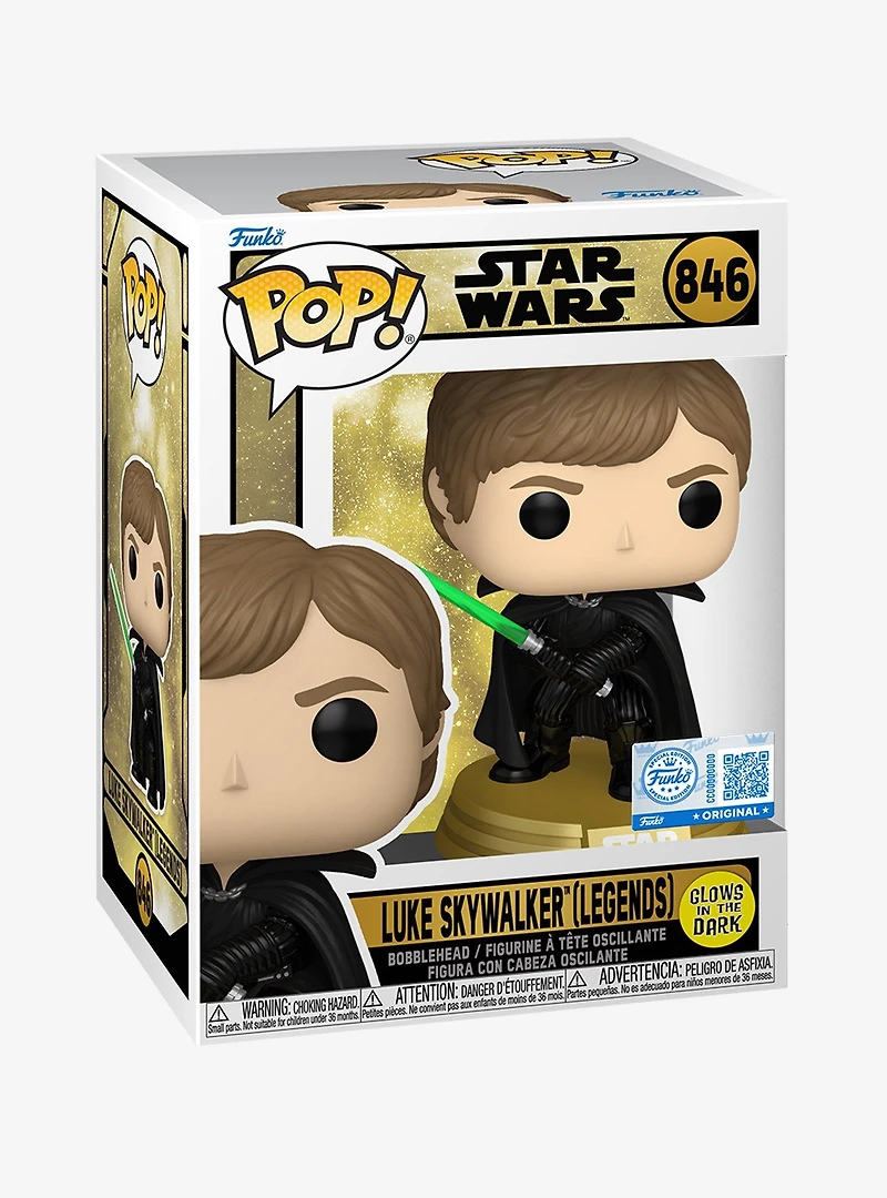 Funko Pop! Star Wars Luke Skywalker (Legends) Glow-in-the-Dark Vinyl Figure