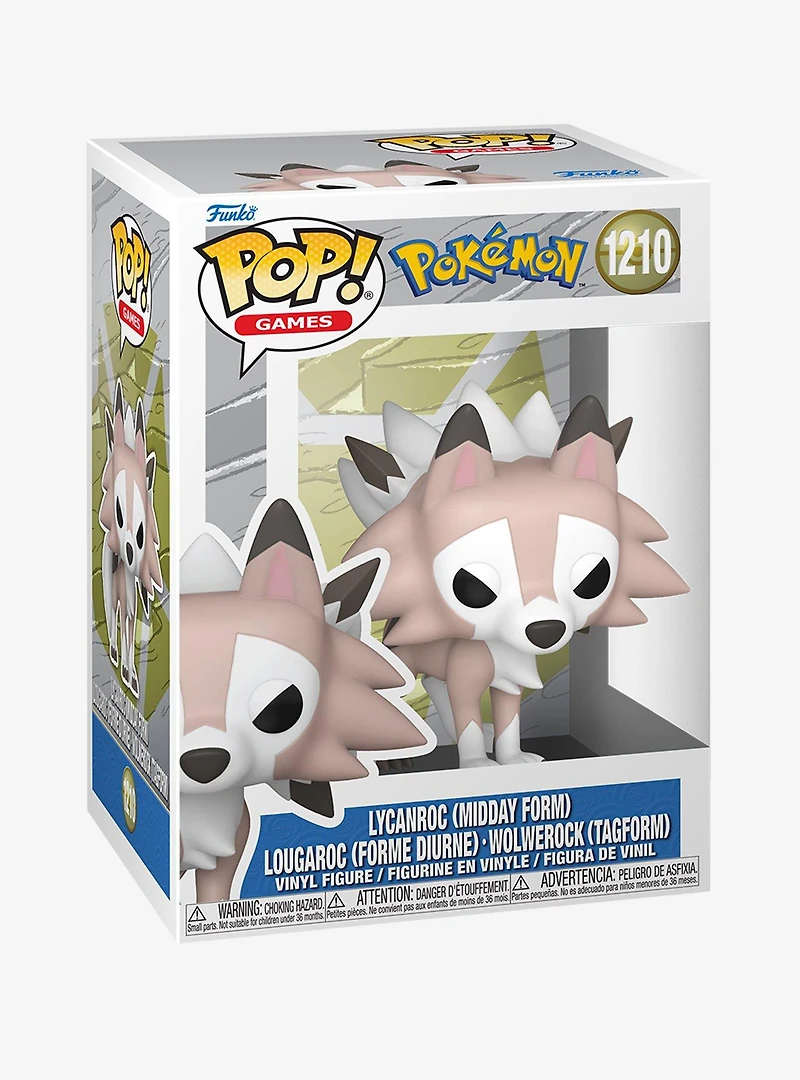 Funko Pop! Games Pokémon Lycanroc (Midday Form) Vinyl Figure
