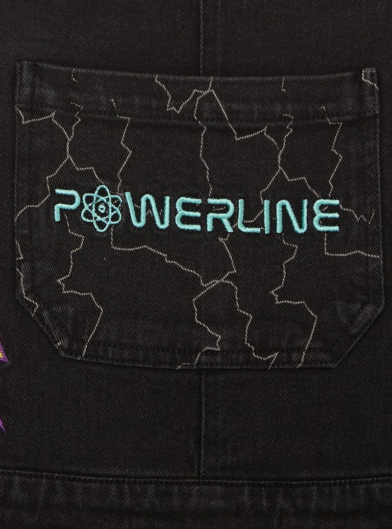 Disney A Goofy Movie Powerline Lightning Women's Short Overalls - BoxLunch Exclusive