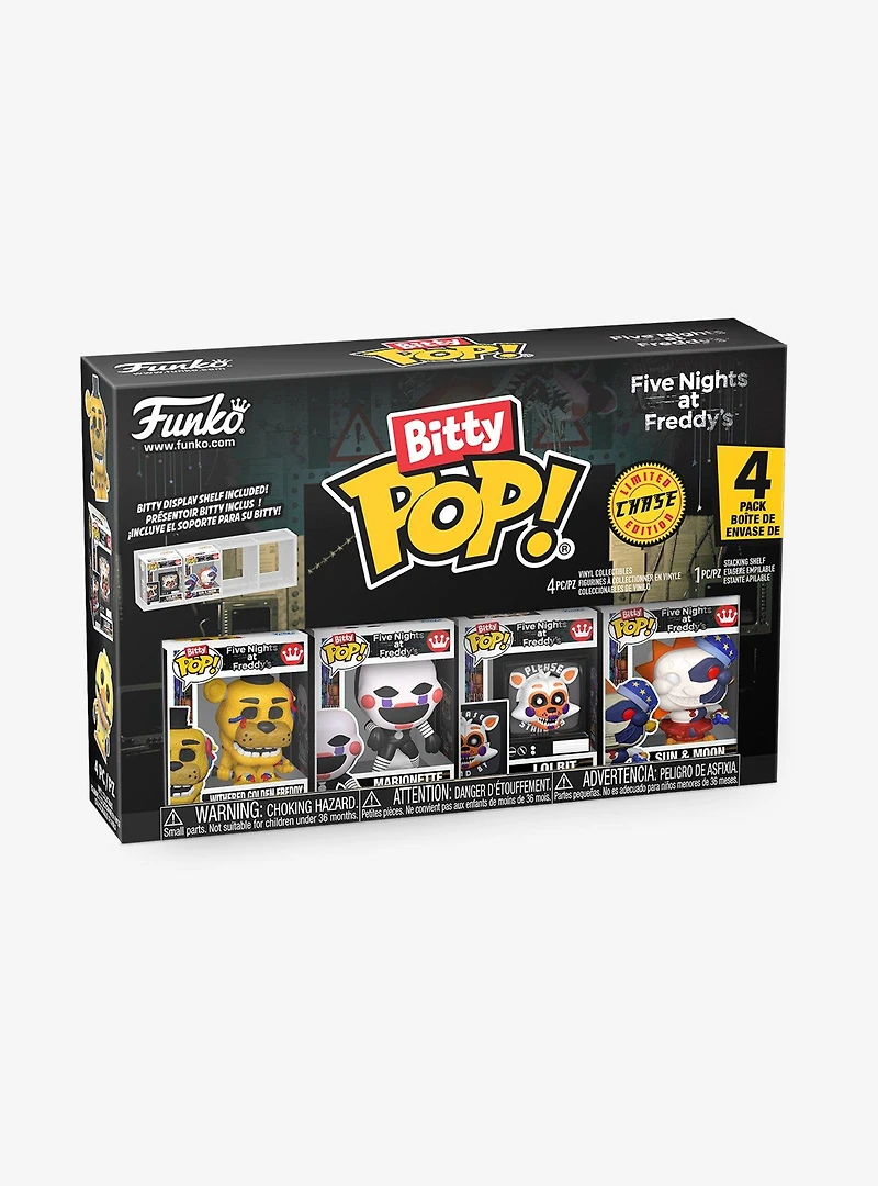 Funko Bitty Pop! Five Nights at Freddy's Withered Golden Freddy & Friends Mini Figure Set