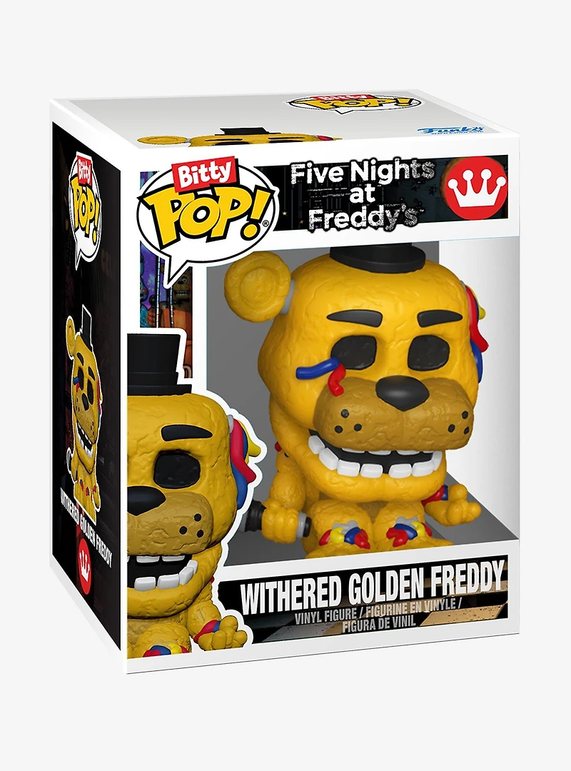 Funko Bitty Pop! Five Nights at Freddy's Withered Golden Freddy & Friends Mini Figure Set