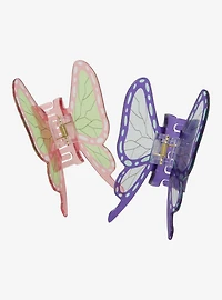 Demon Slayer: Kimetsu no Yaiba Shinobu Kocho & Kanae Kocho Butterfly Claw Clip Set — BoxLunch Exclusive