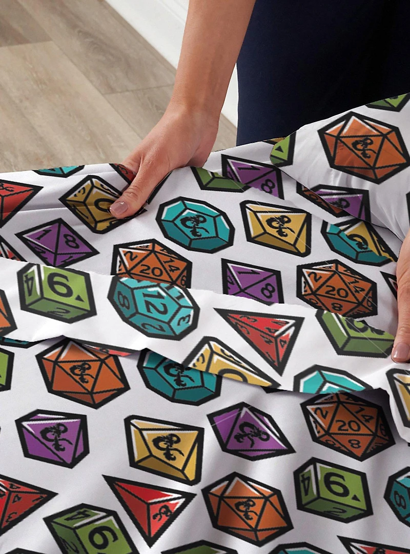Dungeons & Dragons Roll The Dice Twin Sheet Set