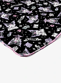 Kuromi Fortune Teller Quilted Throw Blanket