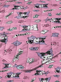 Kuromi Fortune Teller Quilted Throw Blanket