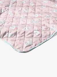 Cinnamoroll Cherry Cupcake Quilted Throw Blanket