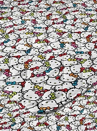 Hello Kitty Rainbow Bows Quilted Throw Blanket