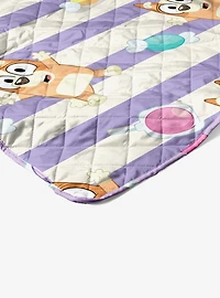 Bluey Bingo Candy Land Quilted Throw Blanket