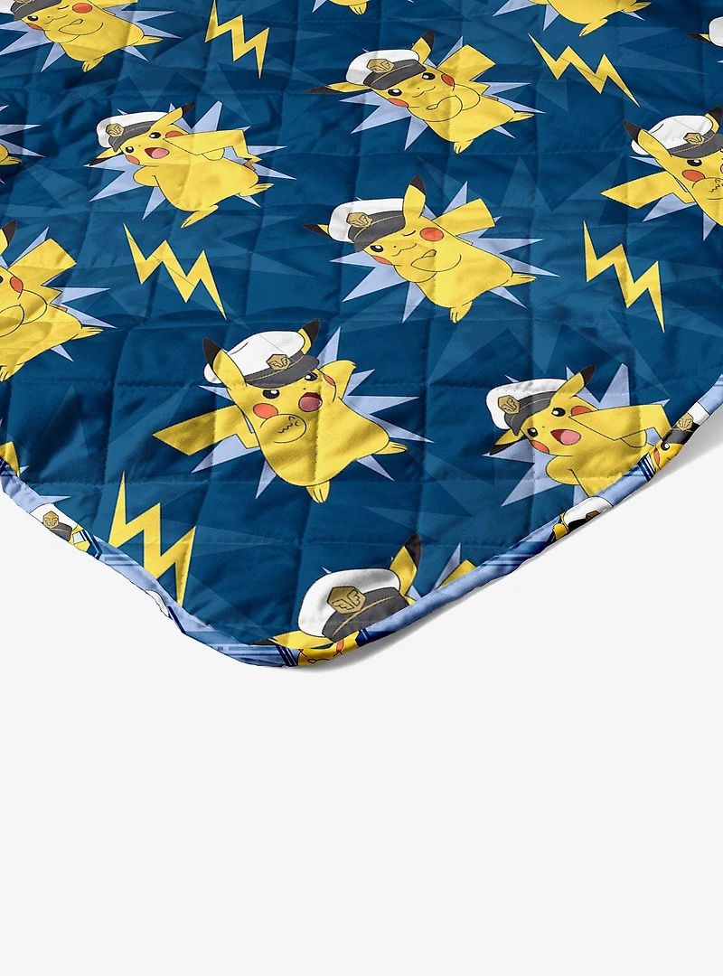 Pokémon Electric Captain Quilted Throw Blanket