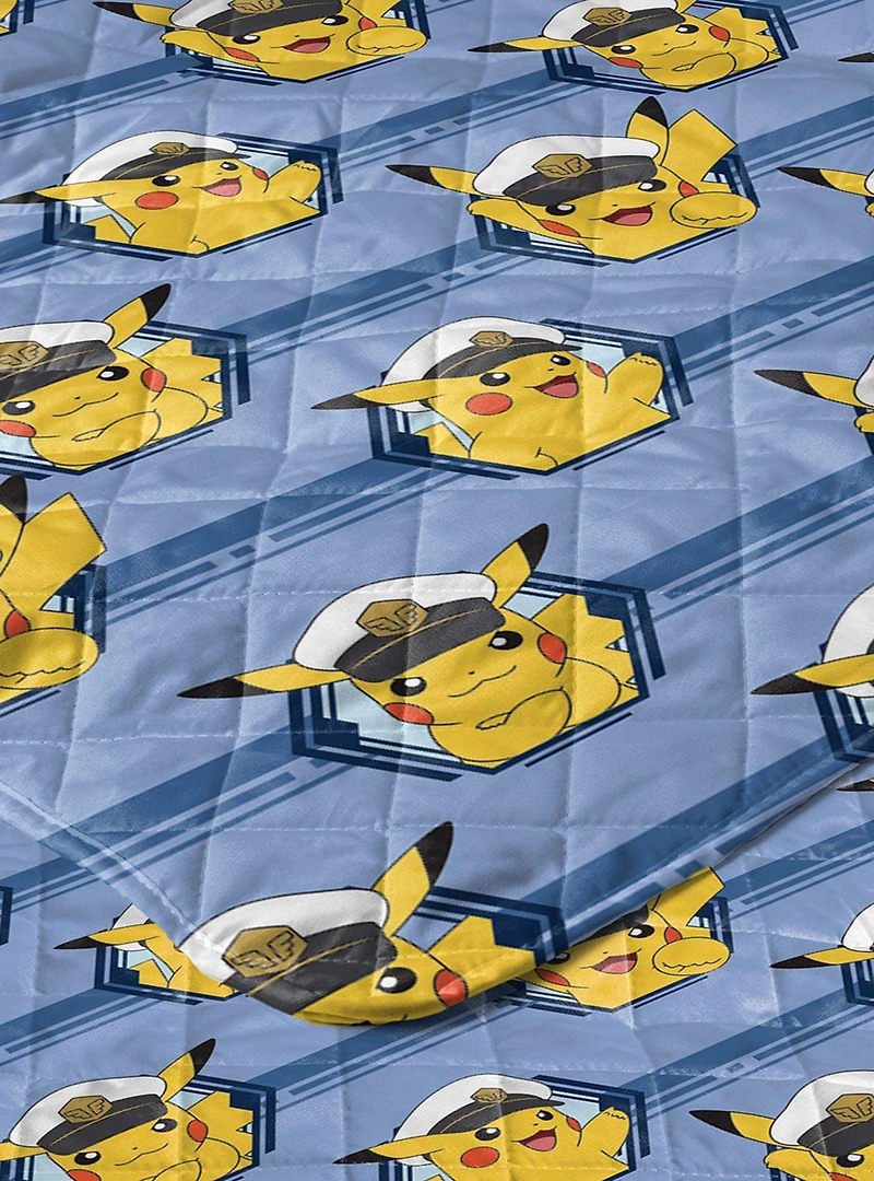 Pokémon Electric Captain Quilted Throw Blanket