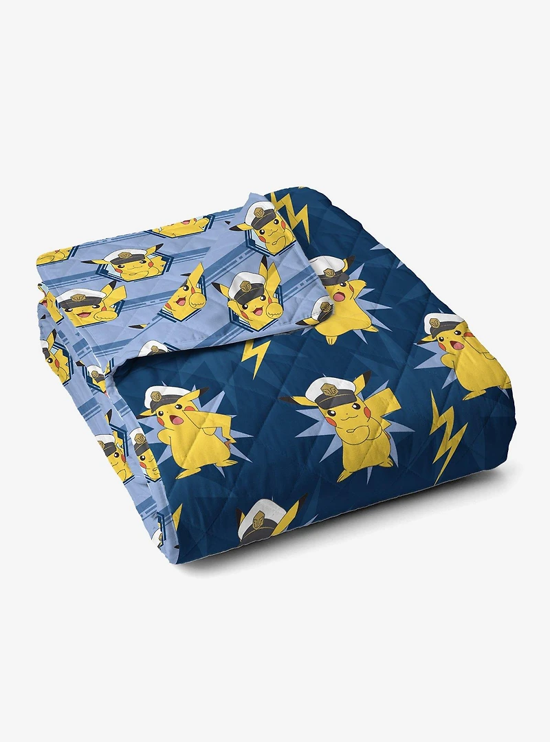 Pokémon Electric Captain Quilted Throw Blanket