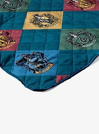 Harry Potter House Crest Sampler Quilted Throw Blanket