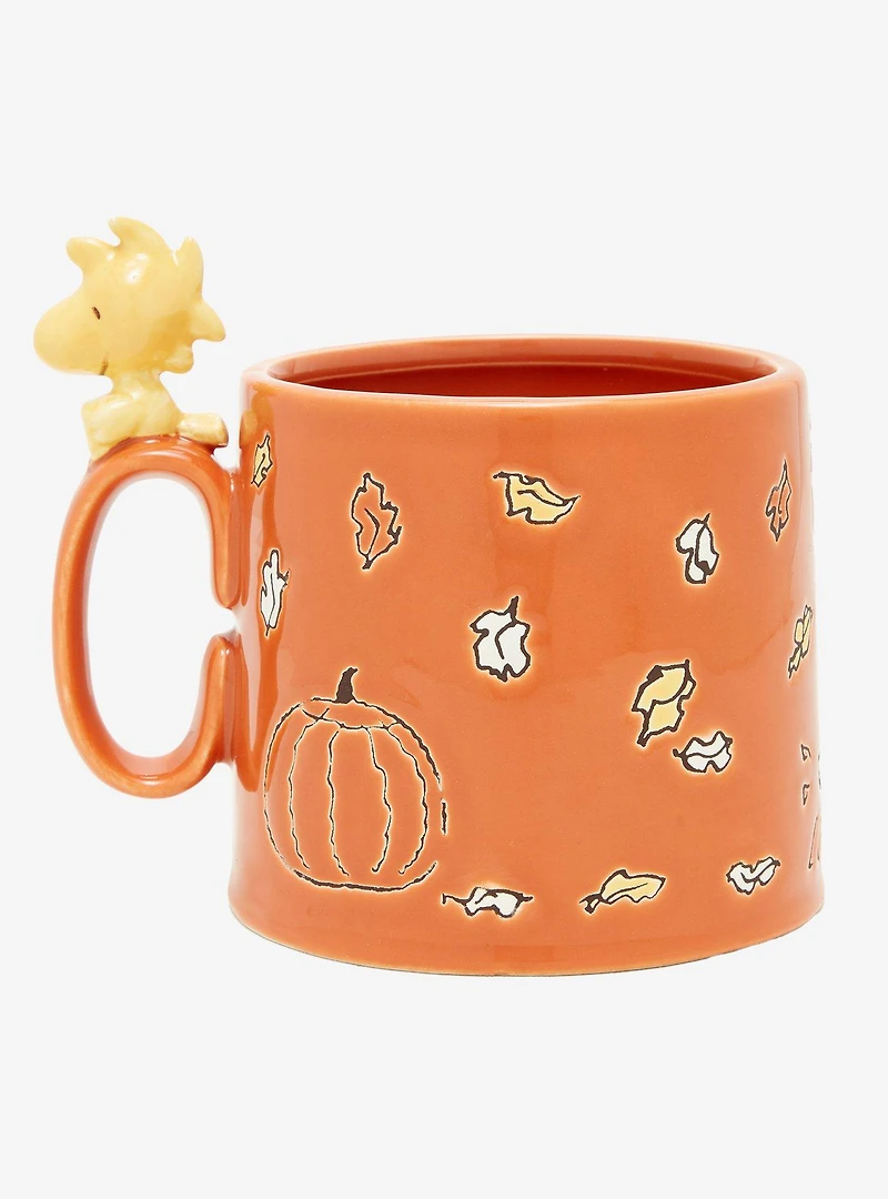 Peanuts Snoopy Autumn Scene Wax Resist Mug — BoxLunch Exclusive