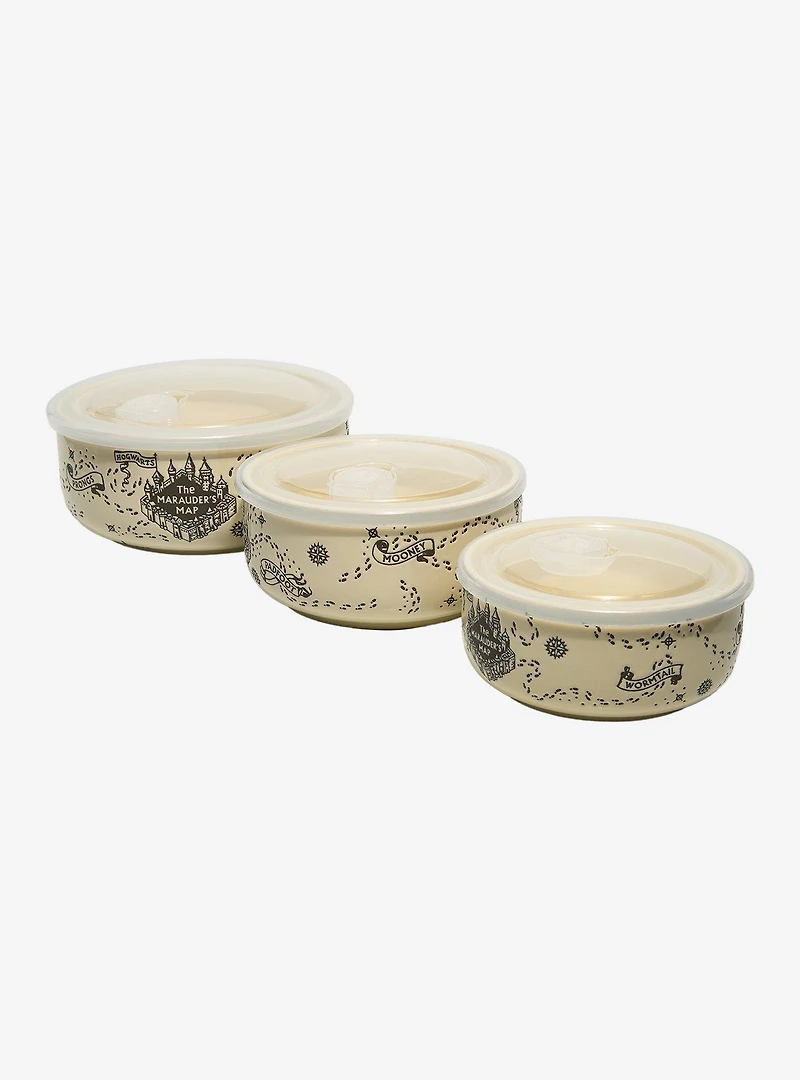 Harry Potter Marauder's Map Ceramic Bowl and Lid Set - BoxLunch Exclusive