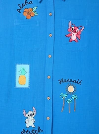 Disney Lilo & Stitch Travel Women's Long Sleeve Button-Up — BoxLunch Exclusive