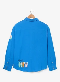 Disney Lilo & Stitch Travel Women's Plus Long Sleeve Button-Up — BoxLunch Exclusive