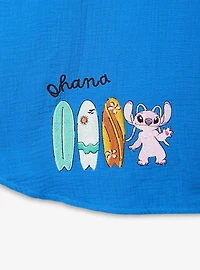 Disney Lilo & Stitch Travel Women's Plus Long Sleeve Button-Up — BoxLunch Exclusive