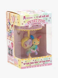 tokidoki Sanrio Hello Kitty and Friends Sweet Pink Carousel U*SA*HA*NA & Can Can Figure (Special Edition)
