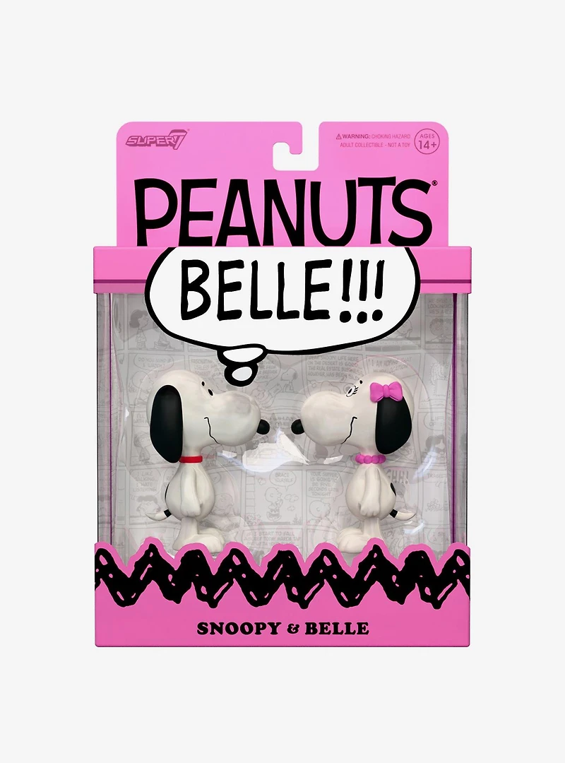 Super7 Peanuts Snoopy & Belle Figure Set