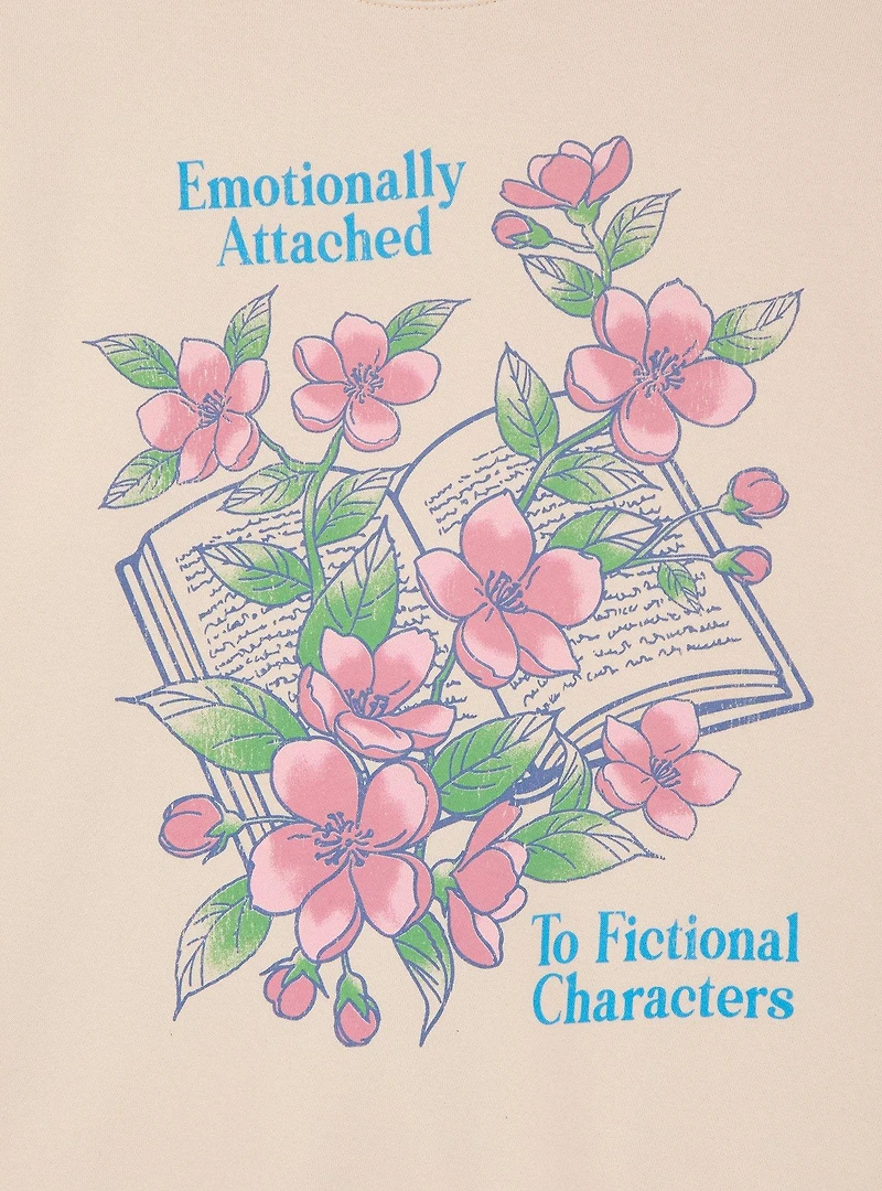 Emotionally Attached to Fictional Characters Crewneck — BoxLunch Exclusive