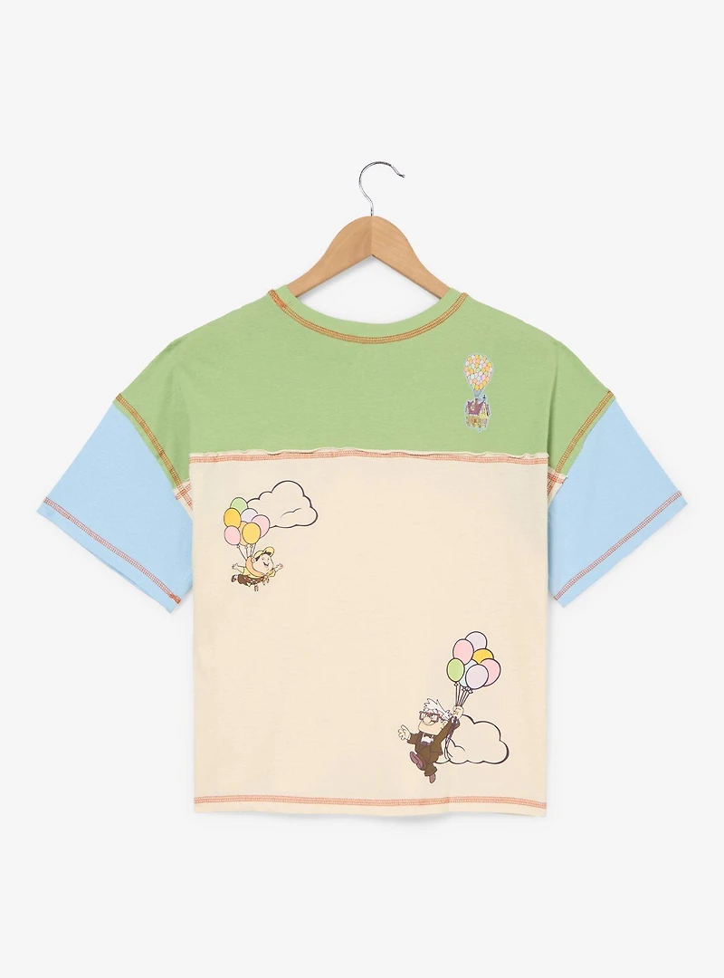 Disney Pixar Up Color Block Patches Women's T-Shirt - BoxLunch Exclusive
