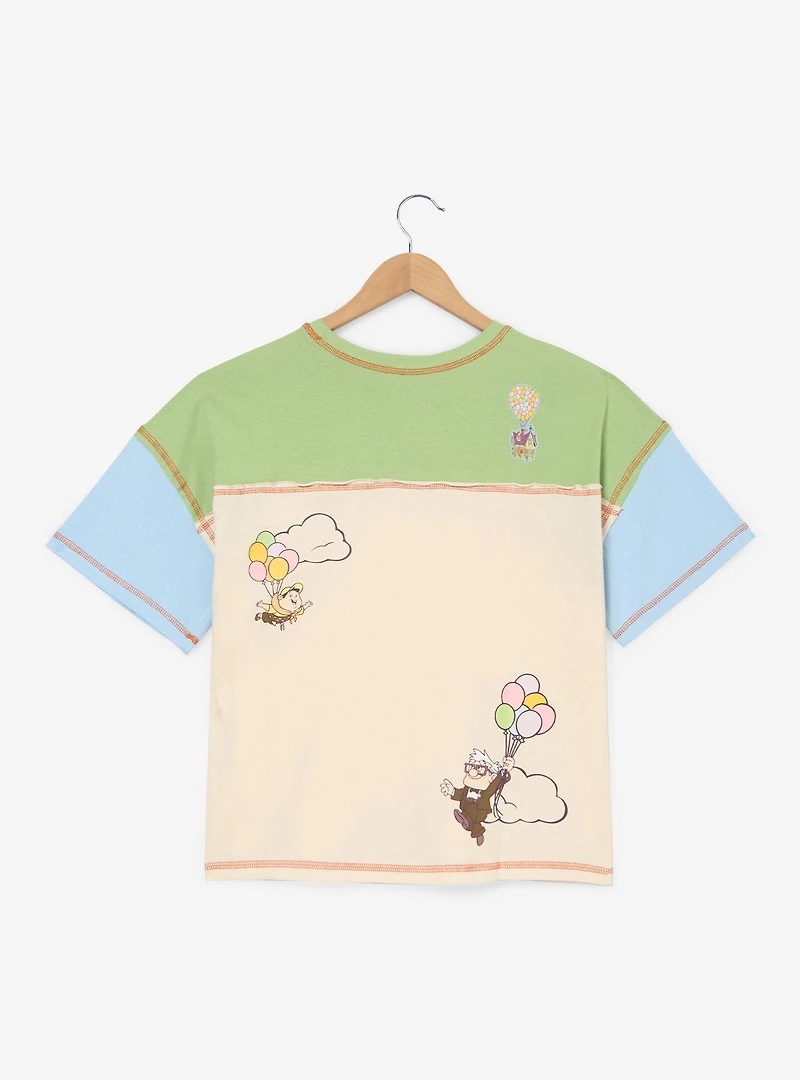 Disney Pixar Up Color Block Patches Women's Plus T-Shirt - BoxLunch Exclusive