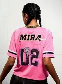 KPop Demon Hunters Mira Women's Cropped Football Jersey - BoxLunch Exclusive