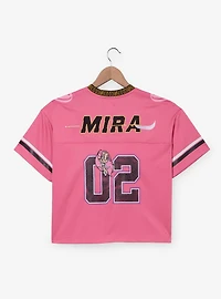 KPop Demon Hunters Mira Women's Cropped Football Jersey - BoxLunch Exclusive