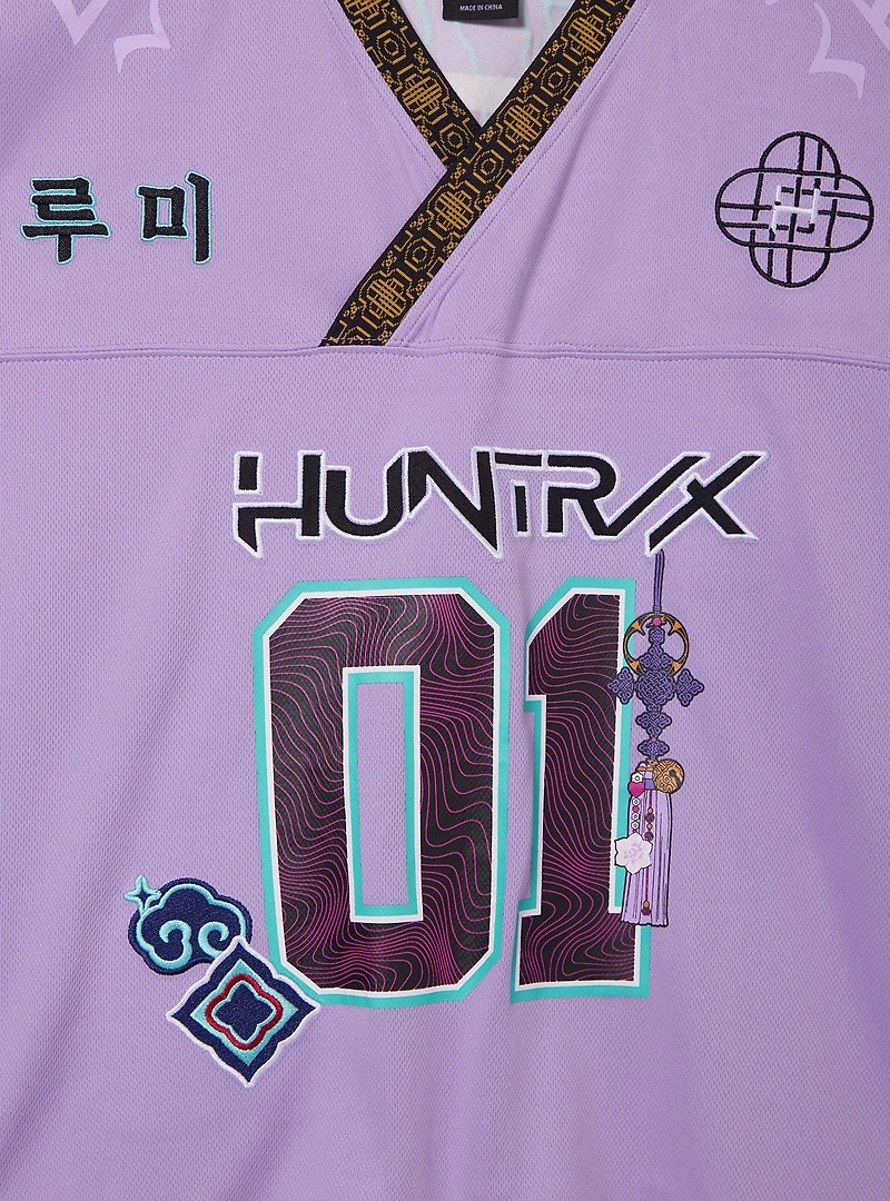 KPop Demon Hunters Rumi Women's Plus Cropped Football Jersey — BoxLunch Exclusive