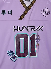 KPop Demon Hunters Rumi Women's Plus Cropped Football Jersey — BoxLunch Exclusive