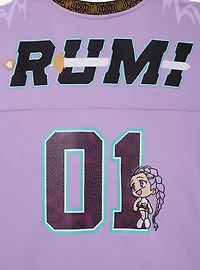 KPop Demon Hunters Rumi Women's Plus Cropped Football Jersey — BoxLunch Exclusive