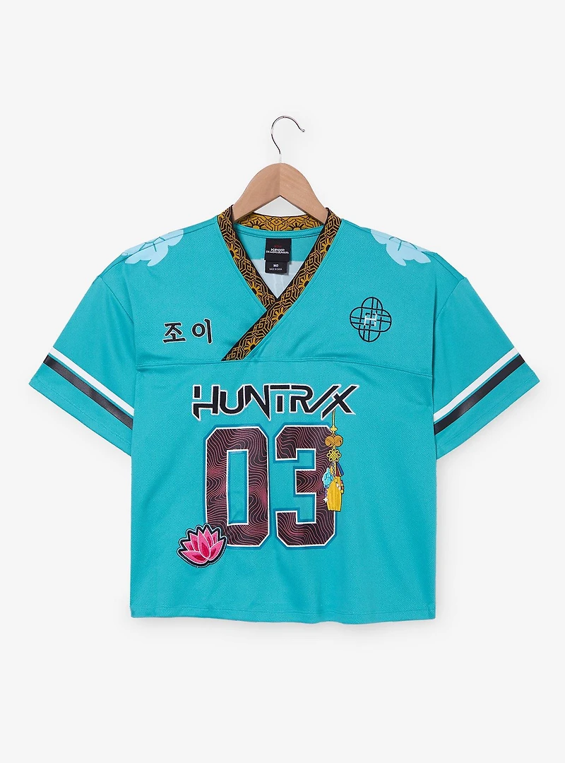 KPop Demon Hunters Zoey Women's Cropped Football Jersey - BoxLunch Exclusive