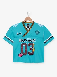 KPop Demon Hunters Zoey Women's Cropped Football Jersey - BoxLunch Exclusive