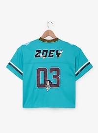 KPop Demon Hunters Zoey Women's Cropped Football Jersey - BoxLunch Exclusive