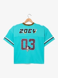KPop Demon Hunters Zoey Women's Plus Cropped Football Jersey - BoxLunch Exclusive