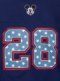 Disney Mickey Mouse Women's Cropped Football Jersey - BoxLunch Exclusive