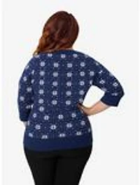 Disney's Frozen Collection by Unique Vintage Plus Elsa & Anna Fair Isle Minou Sweater