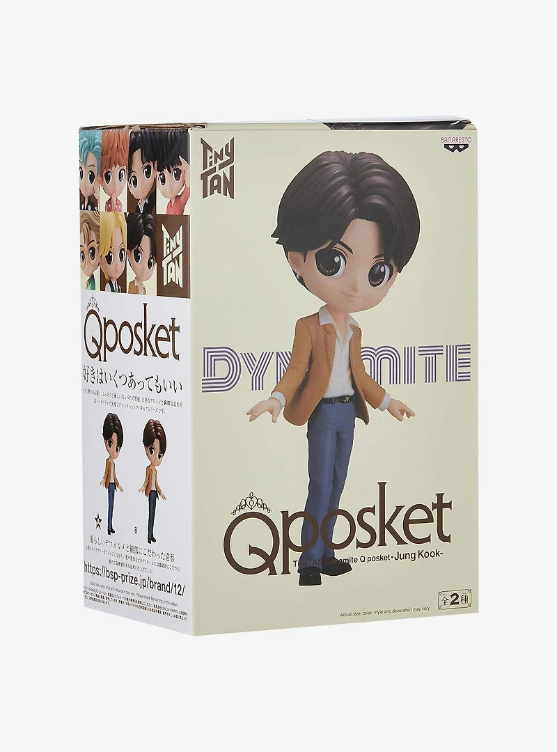 BanPresto Tinytan Dynamite Q Posket Jung Kook Version A Statue