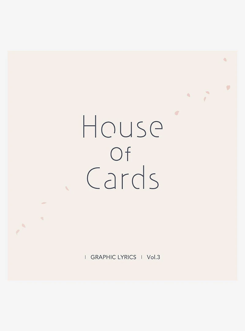 BTS House Of Cards (Graphic Lyrics Vol.3) Vinyl LP
