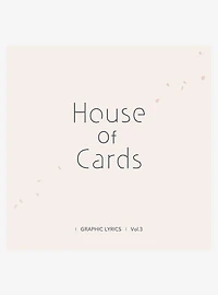 BTS House Of Cards (Graphic Lyrics Vol.3) Vinyl LP