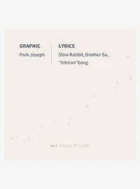 BTS House Of Cards (Graphic Lyrics Vol.3) Vinyl LP