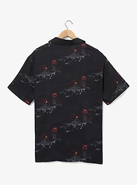 The Lord of Rings Mordor Allover Print Woven Button-Up - BoxLunch Exclusive