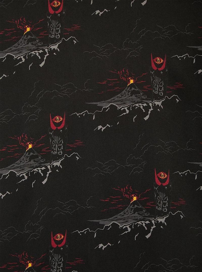 The Lord of Rings Mordor Allover Print Woven Button-Up - BoxLunch Exclusive