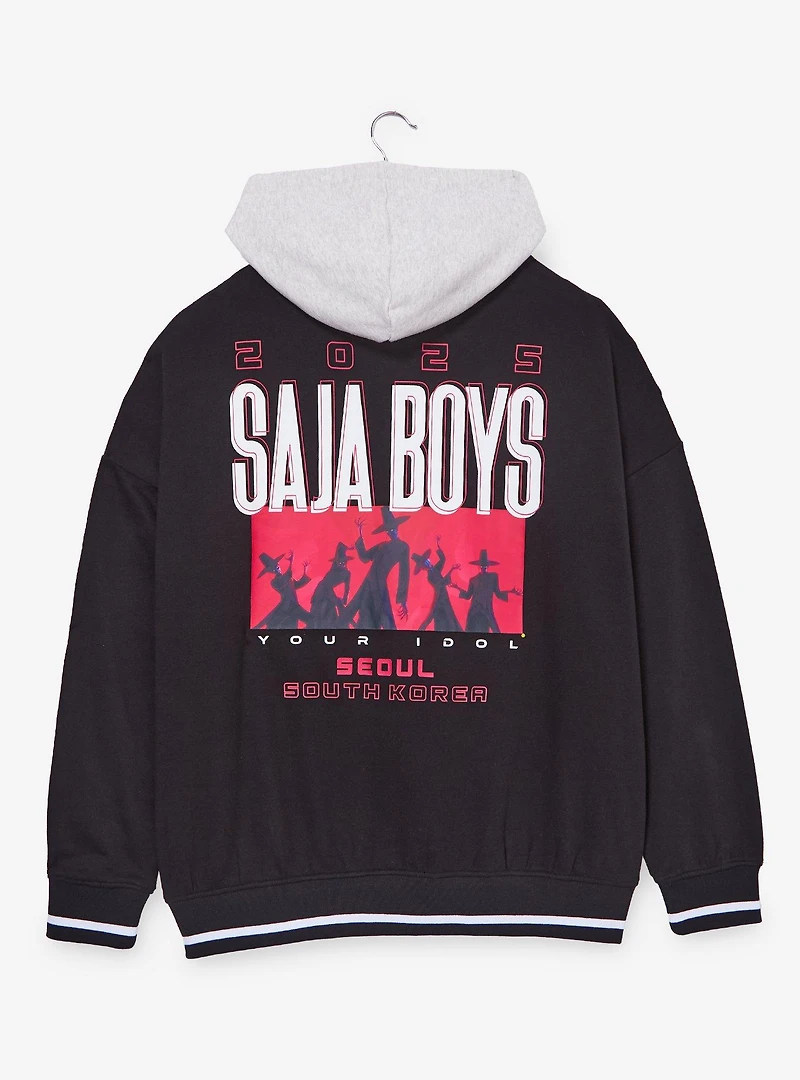 KPop Demon Hunters Saja Boys Embossed Logo Hoodie - BoxLunch Exclusive