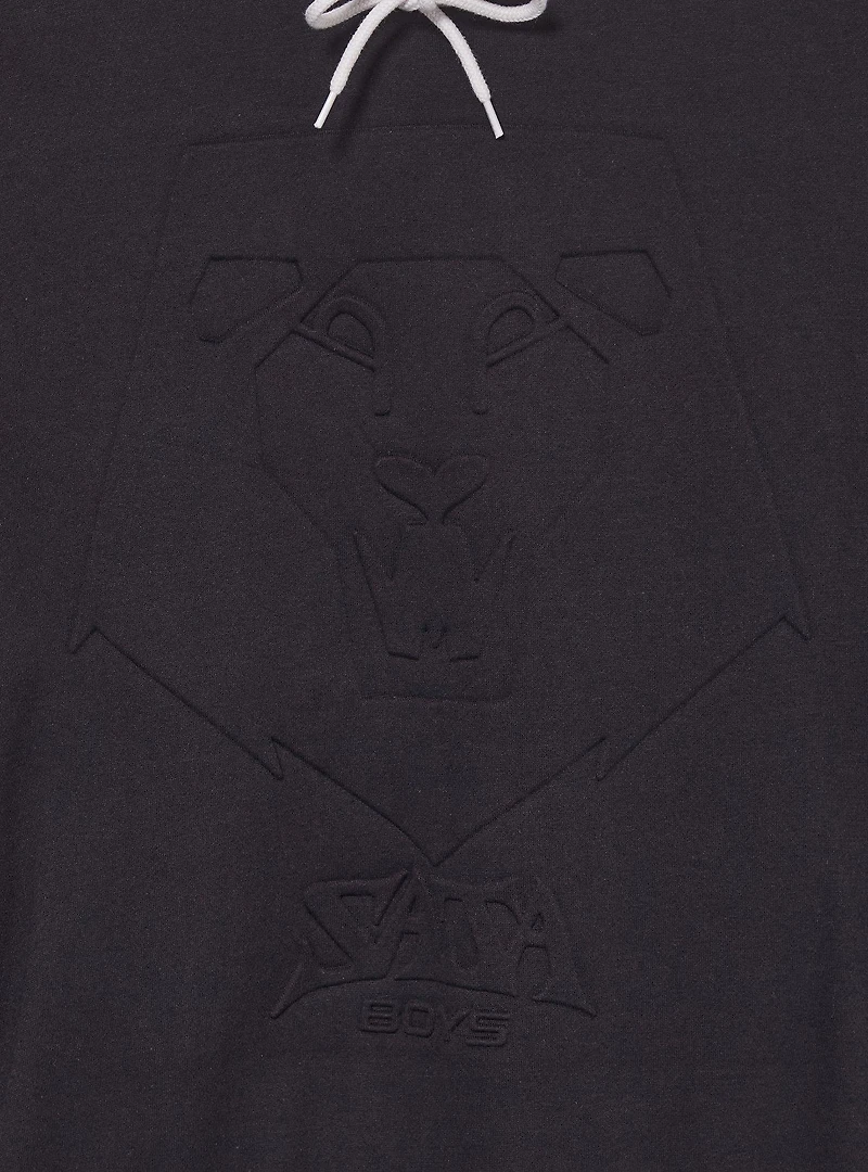 KPop Demon Hunters Saja Boys Embossed Logo Hoodie - BoxLunch Exclusive