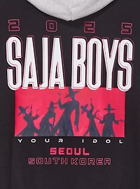 KPop Demon Hunters Saja Boys Embossed Logo Hoodie - BoxLunch Exclusive