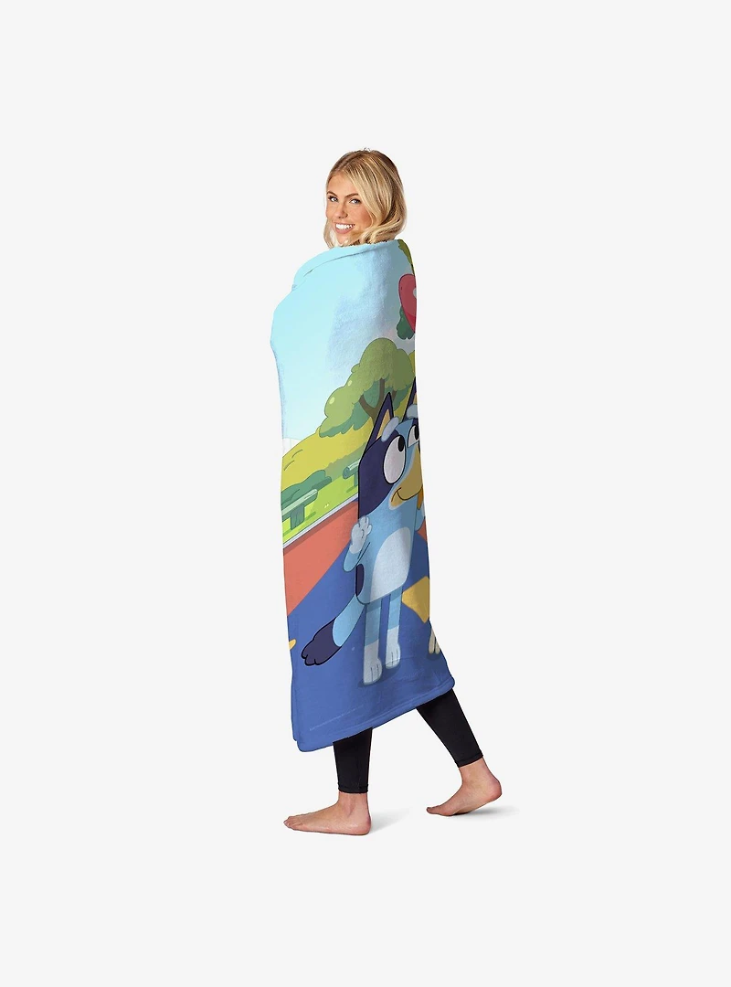 Bluey Balloon Girls Silk Touch Throw Blanket
